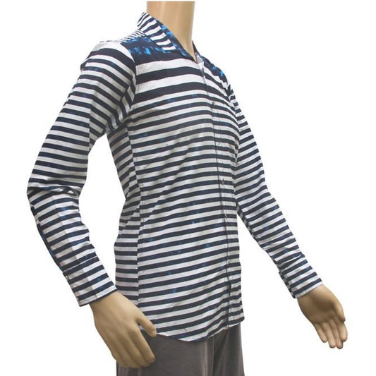 Mens Cotton Casual Men Shirts (Blue, White, XS)