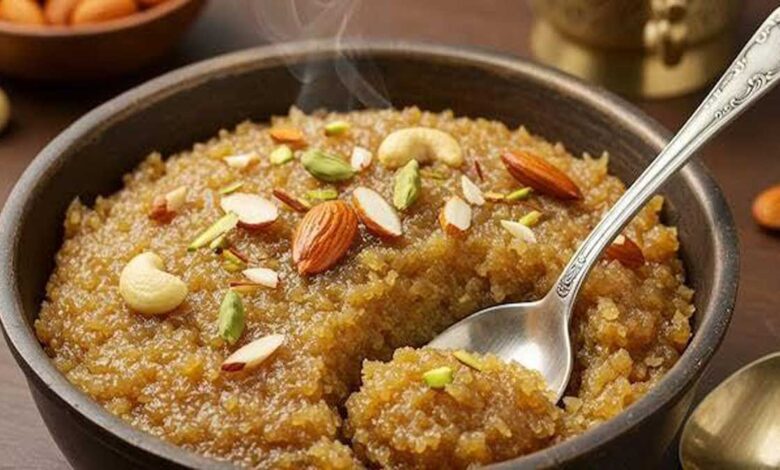 Suji Halwa Recipe Delicious Halwa with Ghee and Dry Fruits