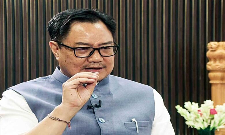 Why target only Hindus Kiren Rijiju hits back at Rahul Gandhi end patriarchy remark