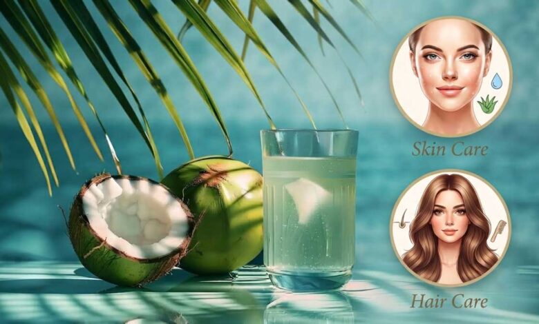 5 amazing benefits of coconut water for your skin and hair.