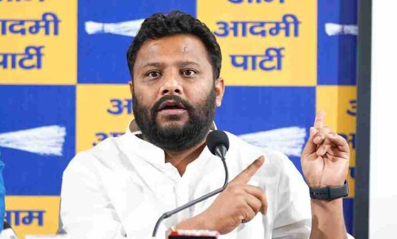 AAP Kuldeep Kumar attacks BJP over rising crime in Delhi