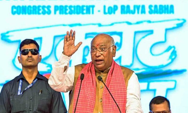 Mallikarjun Kharge takes aim at GDP growth raises issues of unemployment and inflation