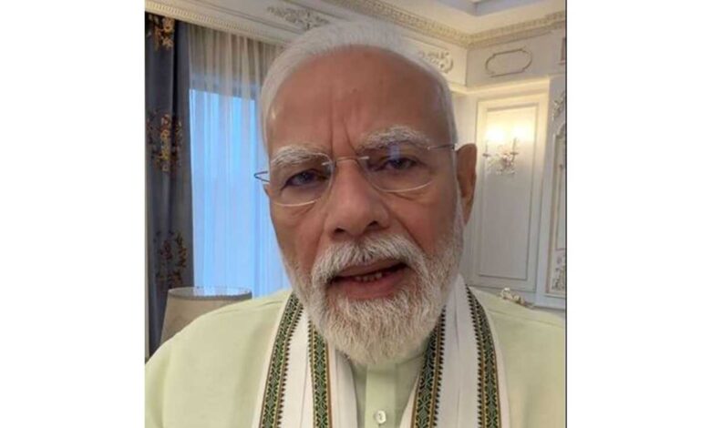 PM Modi took aim at the Congress over the ‘echo of lies’.