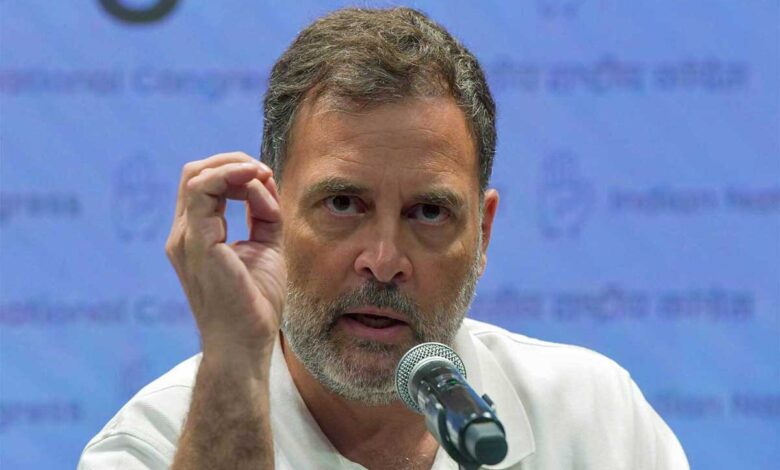 Rahul Gandhi hits back over Congress candidate arrest