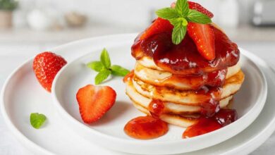 Strawberry Pancake Recipe A delicious breakfast