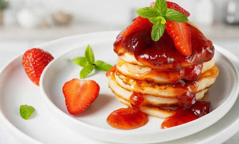 Strawberry Pancake Recipe A delicious breakfast